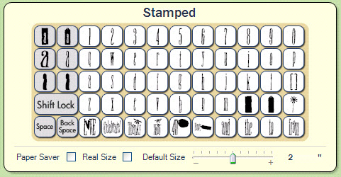 stamped-keypad